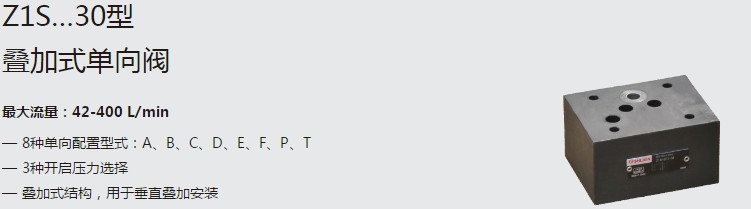 SHLIXIN上海立新Z1S…30型疊加式單向閥