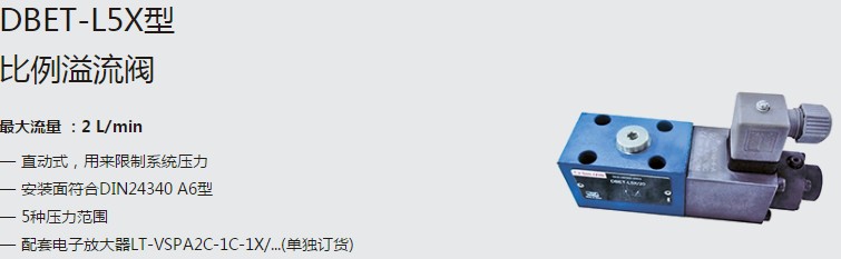 SHLIXIN上海立新DBET-L5X型比例溢流閥